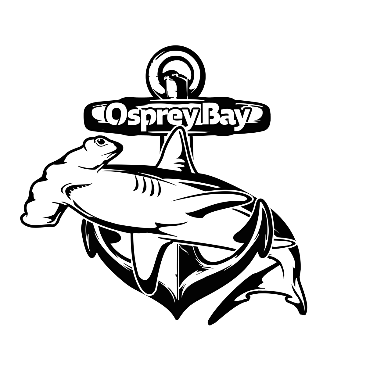 Osprey Bay Hammerhead Anchor Decal