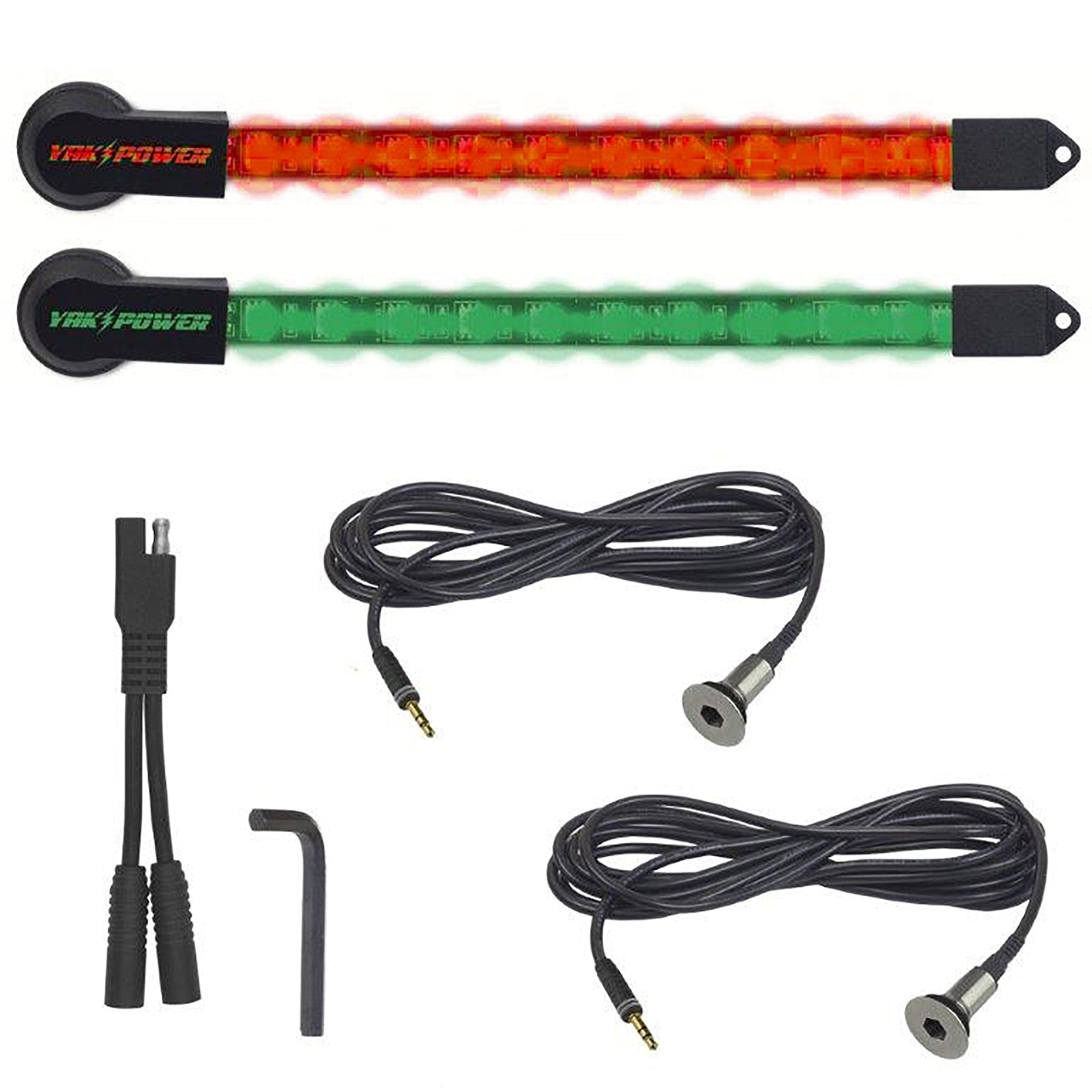 Yak Power 2 pc Red&Green LED LIght Kit