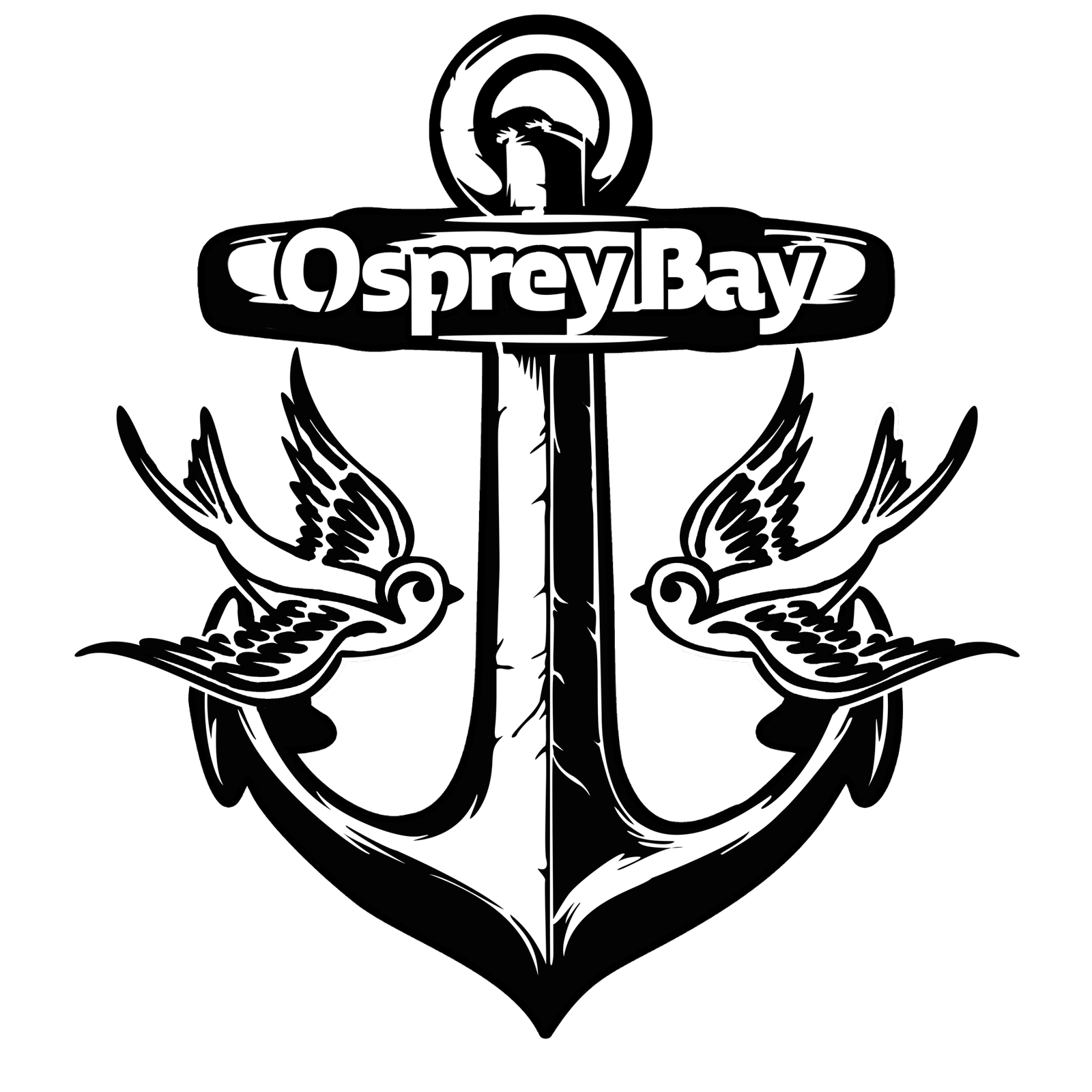 Osprey Bay Anchor-Sparrow Decal