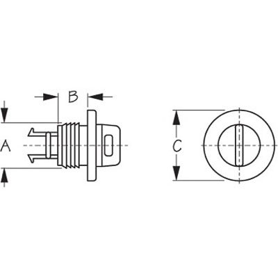 Sealect Drain Plug with housing round
