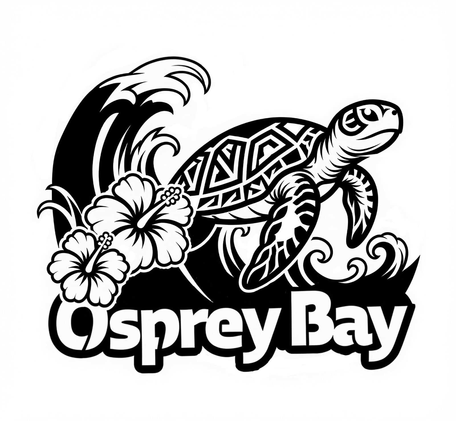 Osprey Bay Turtle-Wave Decal