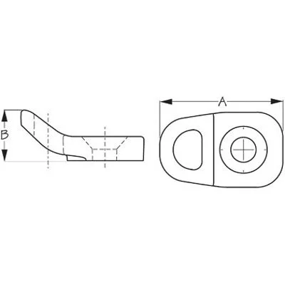 Deck Fitting Single Loop 2Pack 2