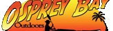 osprey bay Outdoors kayak into sunset logo