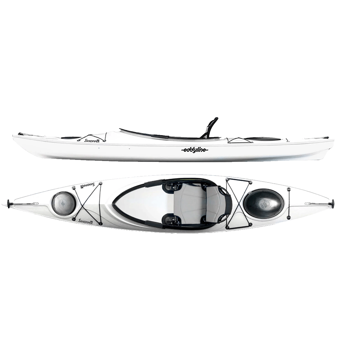 Eddyline Sandpiper 130 Kayak 2 Eddyline Sandpiper 130 Kayak Eddyline Sandpiper 130 Kayak white