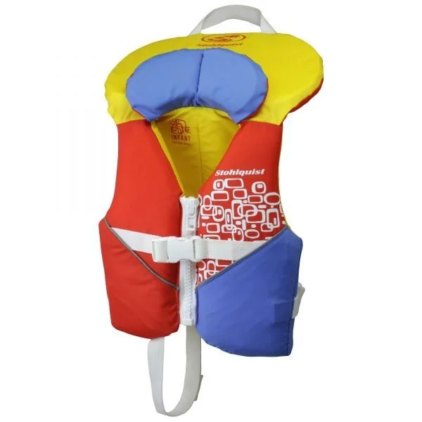 infant and child pfd stohlquist orange yellow