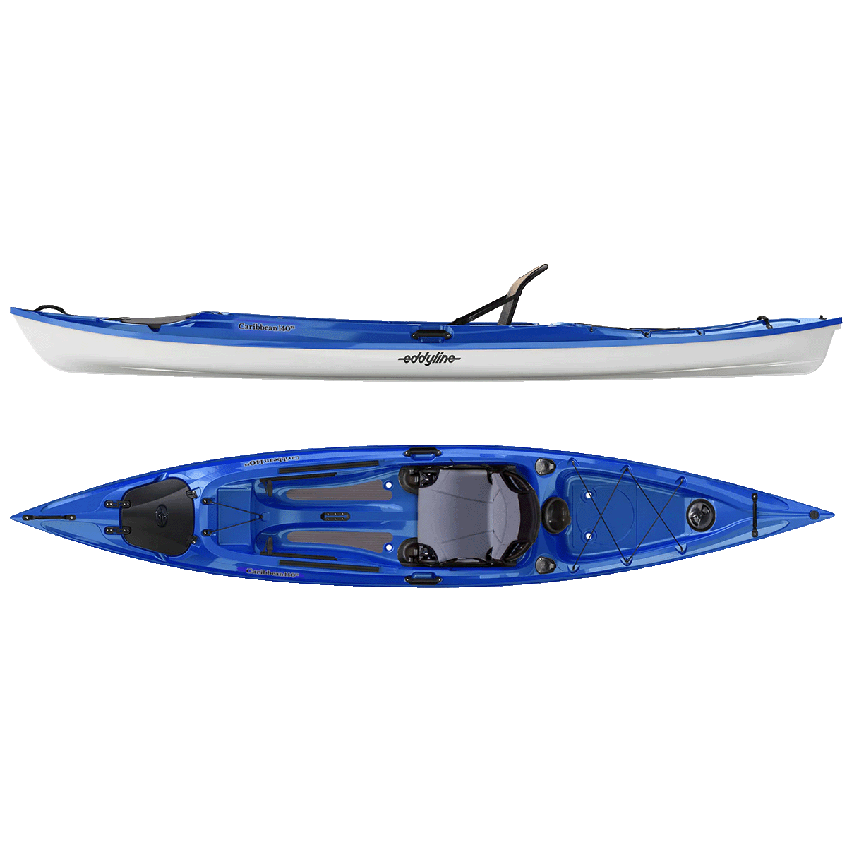 Eddyline Caribbean 140FS Kayak 2 Eddyline Caribbean 140FS Kayak Eddyline Caribbean 140FS saphire blue
