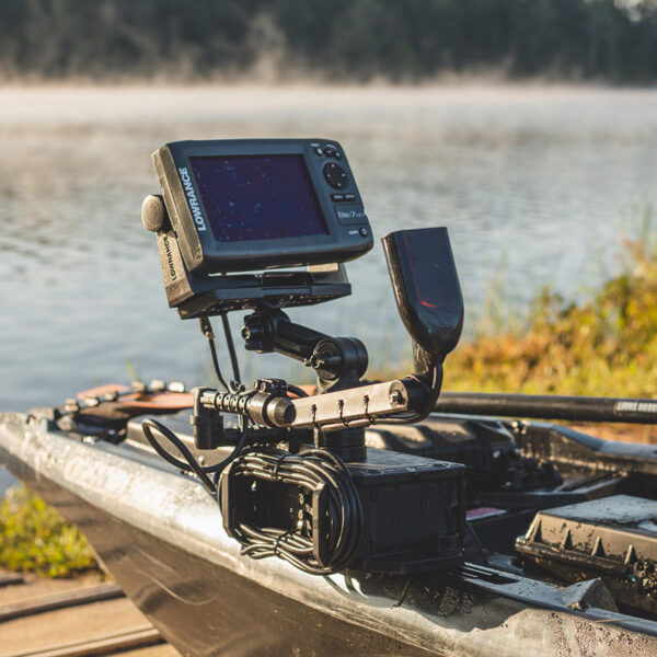 Rectangular Fish Finder Mount with Track mounted LocknLoad Mounting System - Image 3
