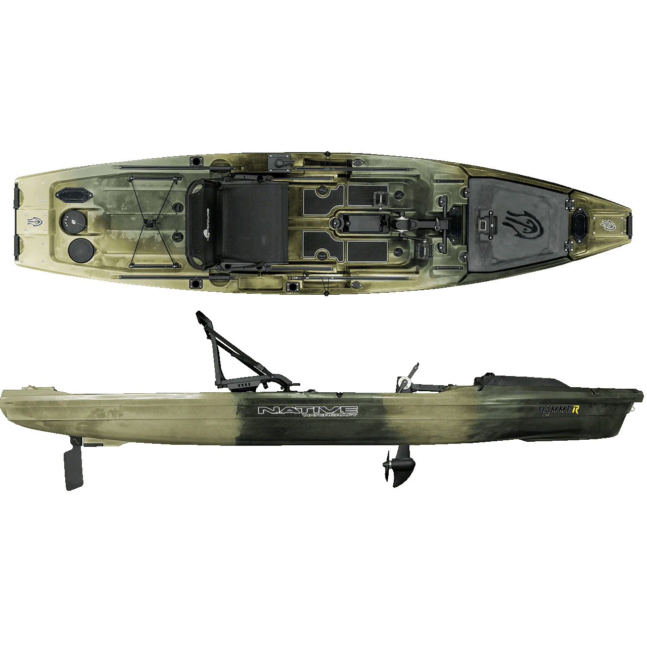 Hammer 1210 Kayak 4 Hammer 1210 Kayak Native Watercraft Hammer 1210 Propel: The Ultimate Dual-Propulsion Fishing Kayak hidden oak