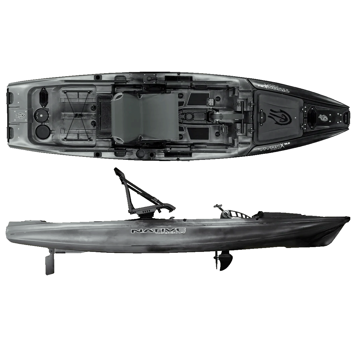 Titan X Propel 12.5 4 Titan X Propel 12.5 Native Watercraft Titan X Propel 12.5: The Ultimate High-Capacity Pedal Fishing Platform grey goose