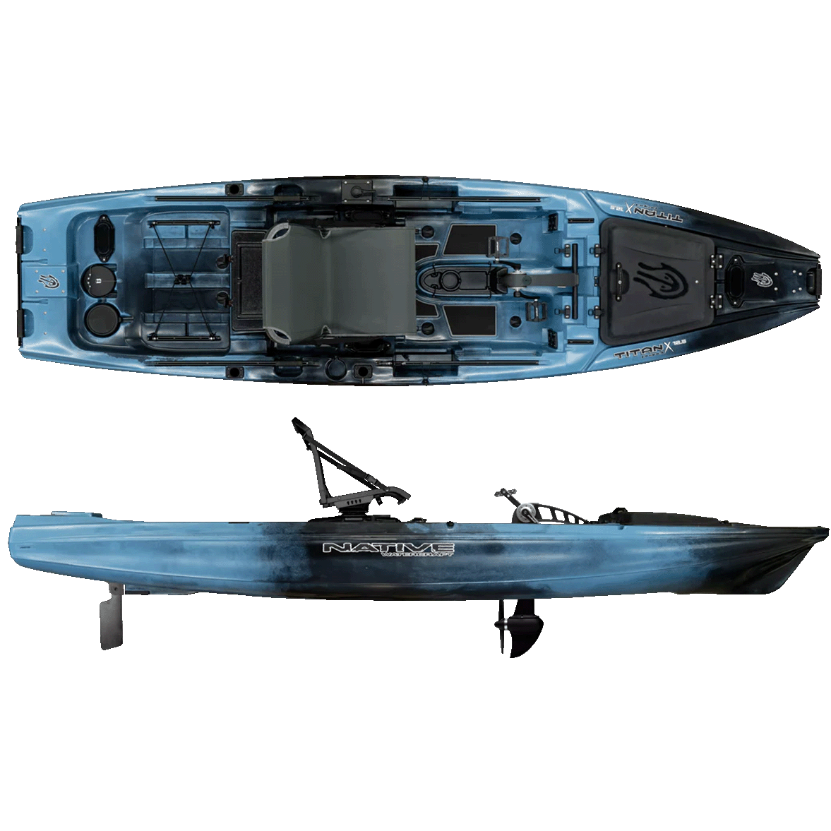 Titan X Propel 12.5 5 Titan X Propel 12.5 Native Watercraft Titan X Propel 12.5: The Ultimate High-Capacity Pedal Fishing Platform wave strike